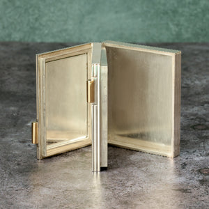 Silver Cigarette Case and Powder Compact by Cartier