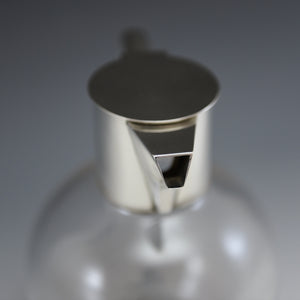 Silver Topped Glass Claret Jug