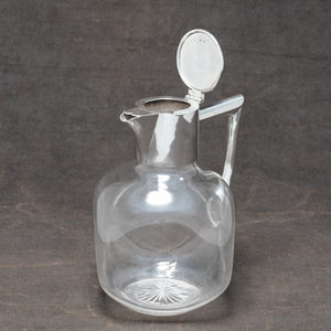 Silver Topped Glass Claret Jug