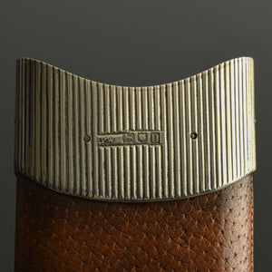 Pigskin Cigar Case with Silver Collar