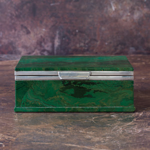 Malachite Stone Box
