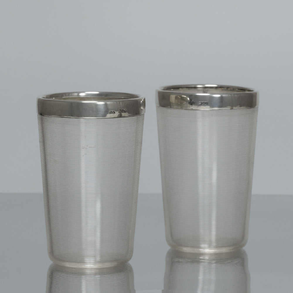 Pair of 'Striker' Glass Beakers