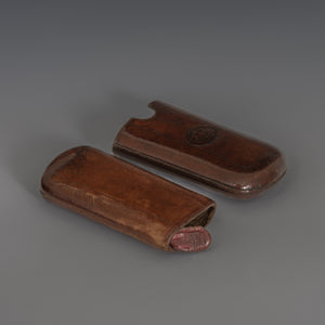 Victorian 'Warranted' Leather Cigar Case