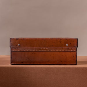 Tan Leather Overnight Case