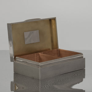 Patterned Silver Cigarette Box