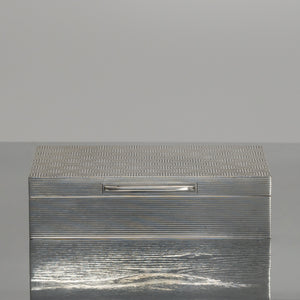 Patterned Silver Cigarette Box