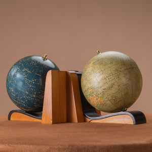 A Pair of Globe Bookends