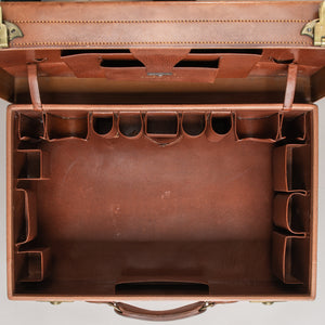 Tan Leather Suitcase