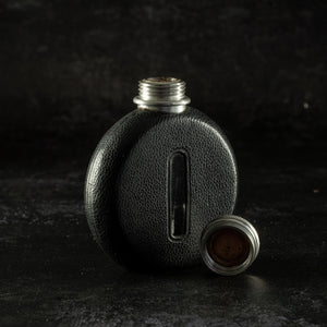 Miniature Leather Covered Flask