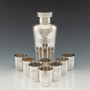 French Silver Plate Cocktail Set