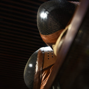Leather and Steel Mesh Fencing Masks