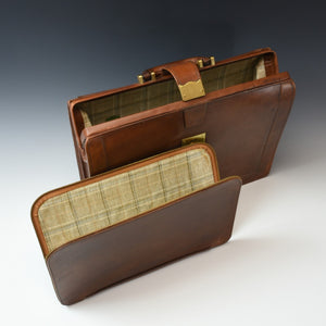 Leather 'A' Frame Briefcase