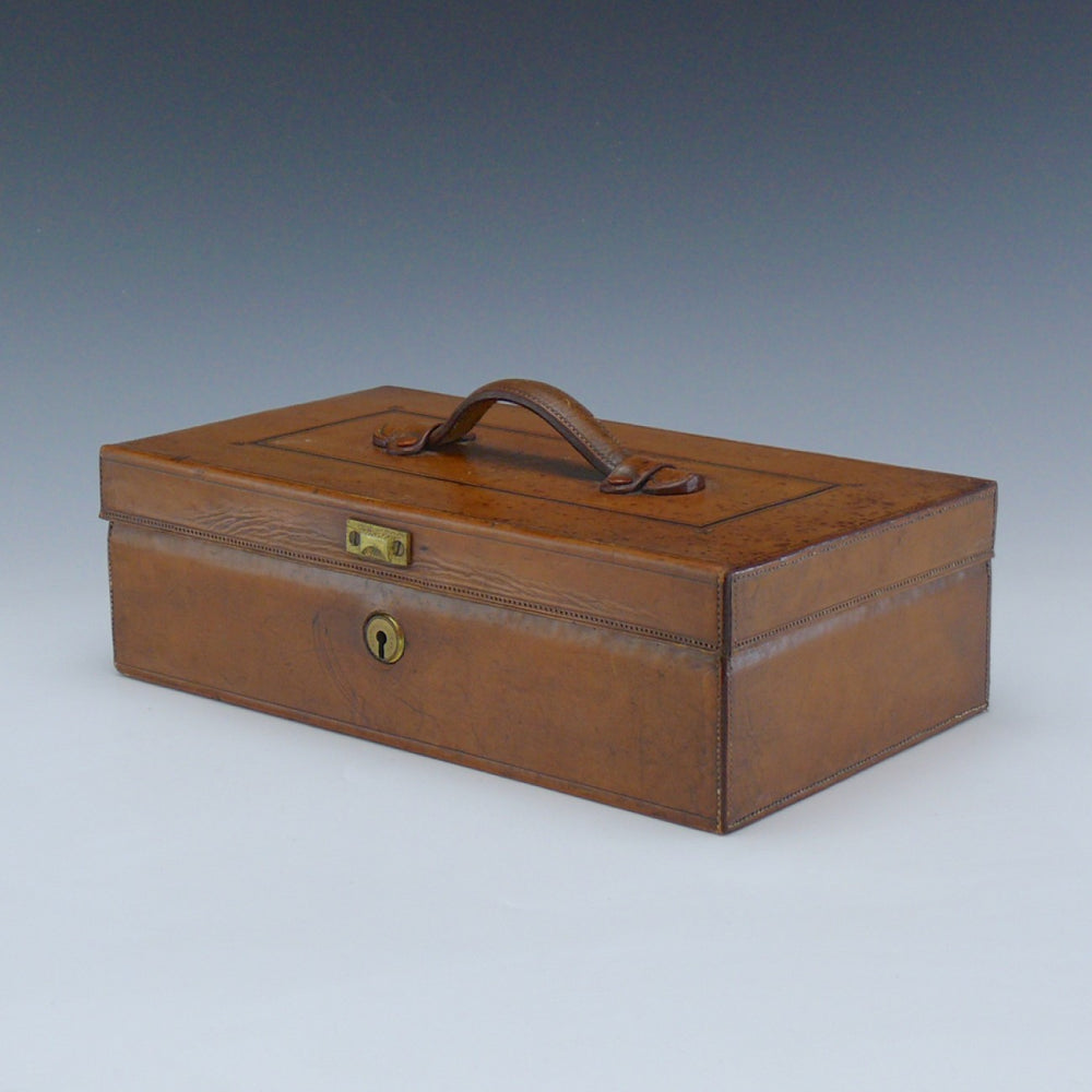Leather Covered Correspondence Box