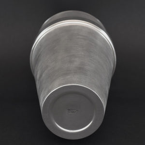 Large Engine Turned Silver Plate Cocktail Shaker