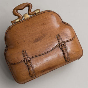 Carved Wooden Miniature Bag