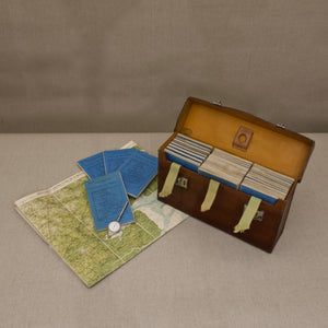 Leather Cased Set of Maps of England and Wales