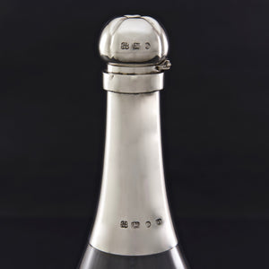 Silver Mounted Champagne Bottle Decanter