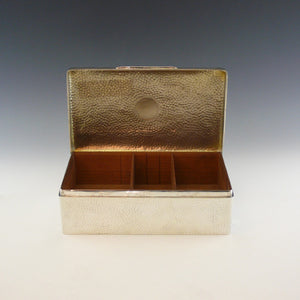 Hammered Silver Cigar Box