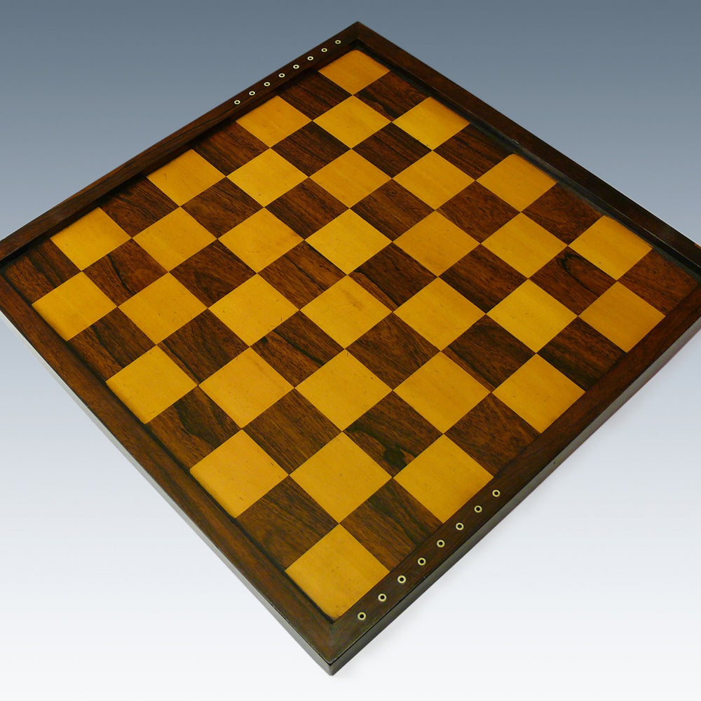 Large Victorian Rosewood Chess Board