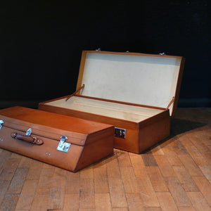 Pair of Leather Motoring Cases