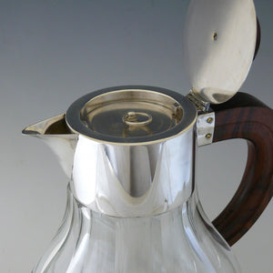 Rosewood  and Silver Plate Jug