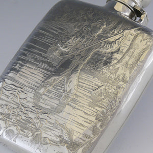 Silver Fishing Flask