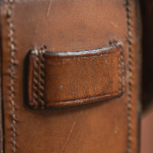 Large Leather Cased Hunting Canteen