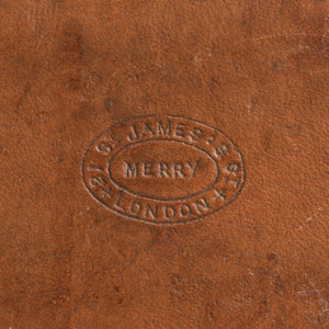 Large Leather Cased Hunting Canteen