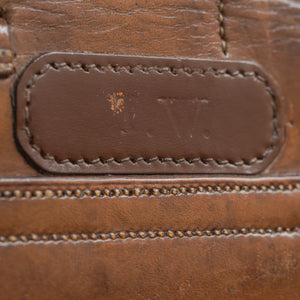 Large Leather Cased Hunting Canteen