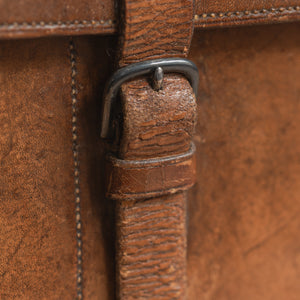 Large Leather Cased Hunting Canteen