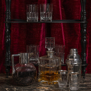 Silver Mounted Cut Glass Spirit Decanter