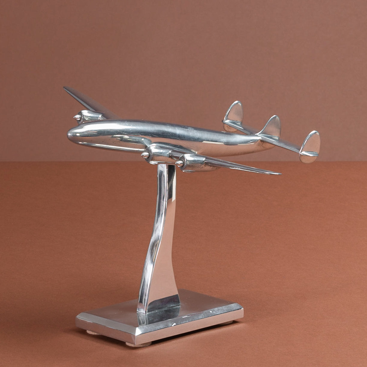 Polished Aluminium Lockheed Constellation Model
