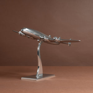 Large Polished Aluminium Lockheed Super Constellation Model