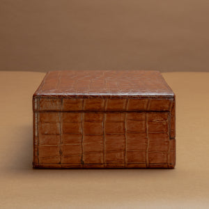 Crocodile Skin Jewellery Box