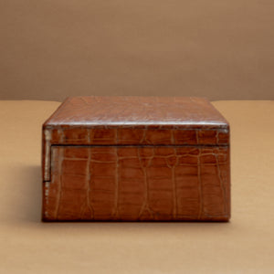 Crocodile Skin Jewellery Box