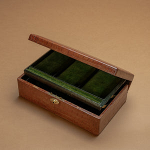 Crocodile Skin Jewellery Box
