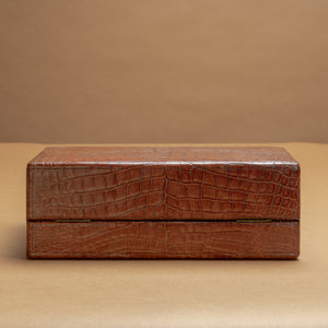 Crocodile Skin Jewellery Box