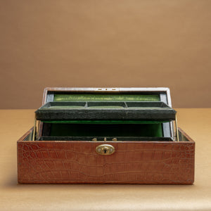 Crocodile Skin Jewellery Box