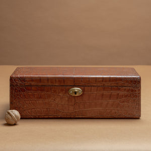 Crocodile Skin Jewellery Box