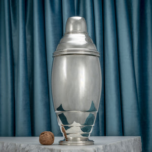 Large Art Deco Silver Cocktail Shaker