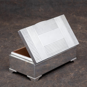 Canadian Silver Cigarette Box