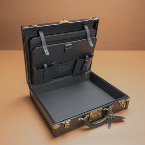Louis Vuitton Black Leather Attaché Case