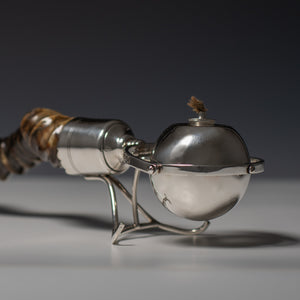 Blackbuck and Silver Gimbal Cigar Table Lighter