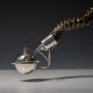 Blackbuck and Silver Gimbal Cigar Table Lighter