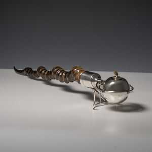 Blackbuck and Silver Gimbal Cigar Table Lighter