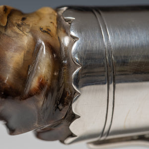 Blackbuck and Silver Gimbal Cigar Table Lighter