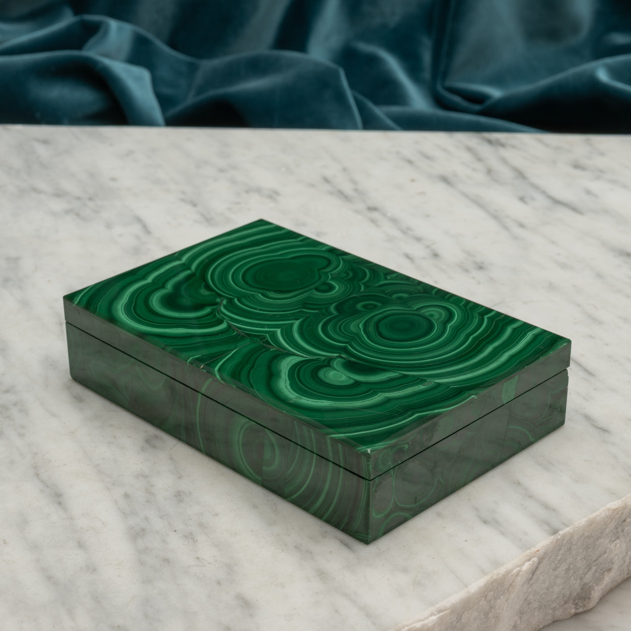 Malachite Stone Box