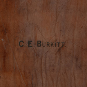 Large Mid-Tan Leather Suitcase