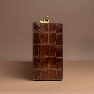 Set of Two Crocodile Skin Cases by Cartier