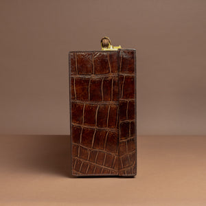 Set of Two Crocodile Skin Cases by Cartier